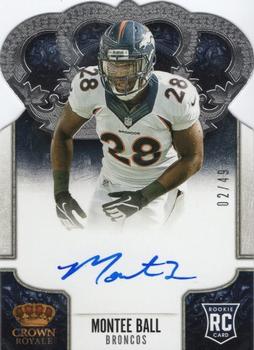 2013 Panini Crown Royale - Crown Royale Rookie Signatures Silver #229 Montee Ball Front