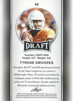 2017 Leaf Draft #69 Tyrone Swoopes Back