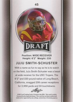2017 Leaf Draft - Gold #45 JuJu Smith-Schuster Back