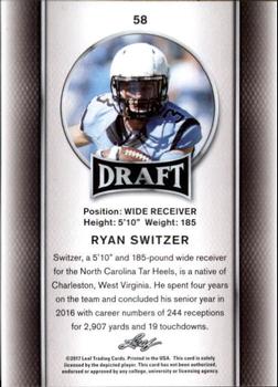 2017 Leaf Draft - Gold #58 Ryan Switzer Back
