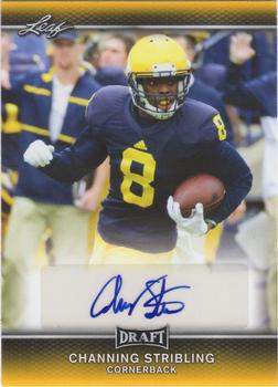 2017 Leaf Draft - Autographs Gold #A-CS1 Channing Stribling Front