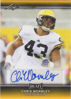 2017 Leaf Draft - Autographs Gold #A-CW2 Chris Wormley Front