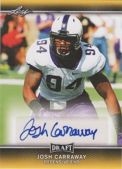 2017 Leaf Draft - Autographs Gold #A-JC1 Josh Carraway Front