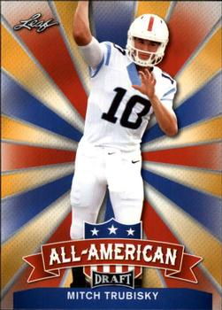 2017 Leaf Draft - All-American Gold #AA-16 Mitch Trubisky Front