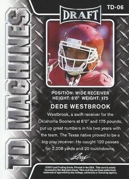 2017 Leaf Draft - TD Machines #TD-06 Dede Westbrook Back