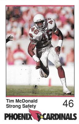 1989 Phoenix Cardinals Police #NNO Tim McDonald Front