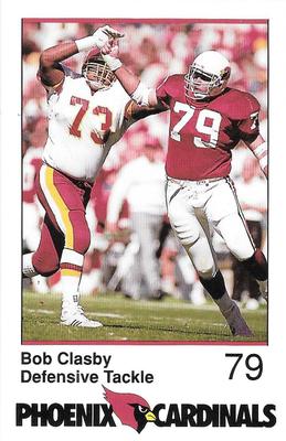 1989 Phoenix Cardinals Police #NNO Bob Clasby Front