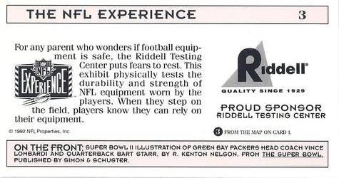 1992 NFL Experience #3 Super Bowl II Back