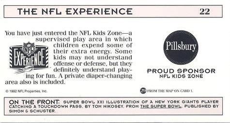 1992 NFL Experience #22 Super Bowl XXI Back