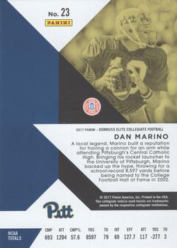 2017 Panini Elite Draft Picks - Purple #23 Dan Marino Back