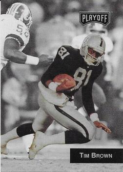1993 Playoff - Promos #4 Tim Brown Front