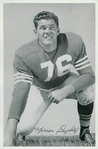 1955 San Francisco 49ers #NNO Marion Campbell Front