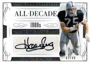 2016 Panini National Treasures - All-Decade Signatures #55 Howie Long Front