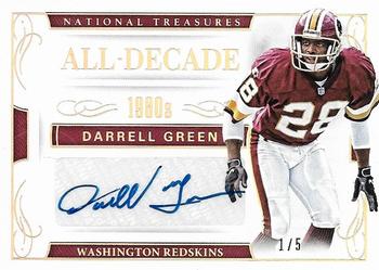 2016 Panini National Treasures - All-Decade Signatures Holo Gold #47 Darrell Green Front