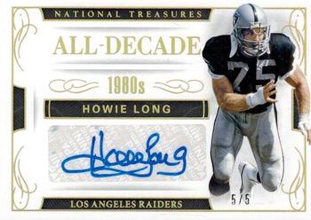 2016 Panini National Treasures - All-Decade Signatures Holo Gold #55 Howie Long Front
