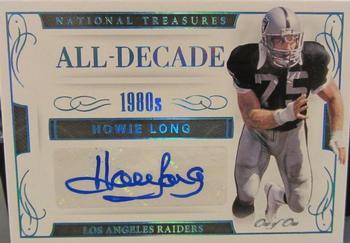 2016 Panini National Treasures - All-Decade Signatures Platinum #55 Howie Long Front