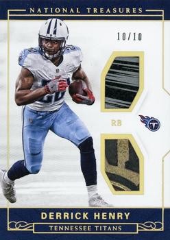 2016 Panini National Treasures - Rookie Dual Materials Holo Gold #14 Derrick Henry Front