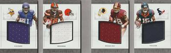 2016 Panini National Treasures - Rookie Quad Booklet #2 Corey Coleman / Josh Doctson / Laquon Treadwell / Will Fuller V Front