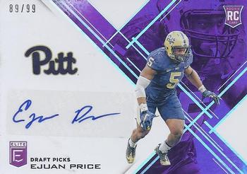 2017 Panini Elite Draft Picks - Draft Picks Autographs Purple #263 Ejuan Price Front