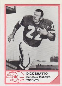 1983 JOGO CFL Hall of Fame Series A #A-8 Dick Shatto Front