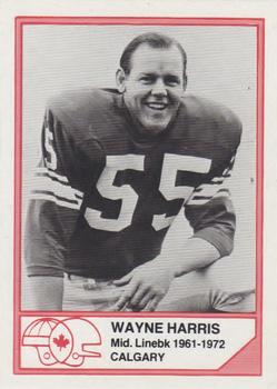 1983 JOGO CFL Hall of Fame Series A #A-16 Wayne Harris Front