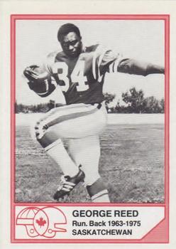 1983 JOGO CFL Hall of Fame Series A #A-19 George Reed Front
