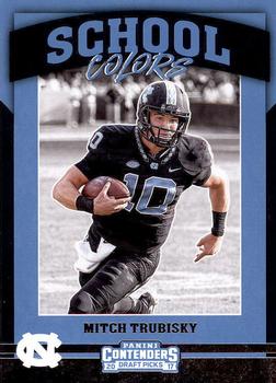 2017 Panini Contenders Draft Picks - School Colors #4 Mitchell Trubisky Front