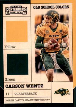 2017 Panini Contenders Draft Picks - Old School Colors #2 Carson Wentz Front