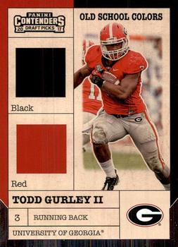 2017 Panini Contenders Draft Picks - Old School Colors #10 Todd Gurley II Front