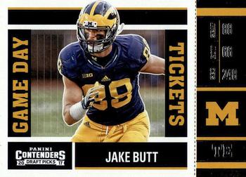 2017 Panini Contenders Draft Picks - Game Day Tickets #12 Jake Butt Front