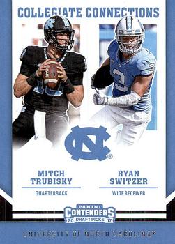 2017 Panini Contenders Draft Picks - Collegiate Connections #3 Mitchell Trubisky / Ryan Switzer Front