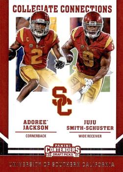 2017 Panini Contenders Draft Picks - Collegiate Connections #4 Adoree' Jackson / JuJu Smith-Schuster Front