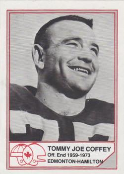1983 JOGO CFL Hall of Fame Series B #B9 Tommy Joe Coffey Front