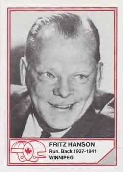 1983 JOGO CFL Hall of Fame Series B #B15 Fritz Hanson Front