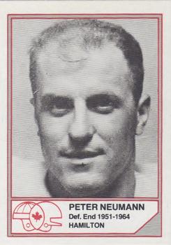 1983 JOGO CFL Hall of Fame Series B #B22 Peter Neumann Front