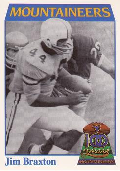 1991 College Classics West Virginia Mountaineers #6 Jim Braxton Front