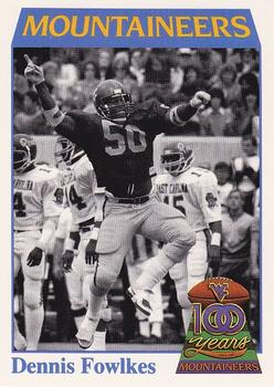 1991 College Classics West Virginia Mountaineers #13 Dennis Fowlkes Front