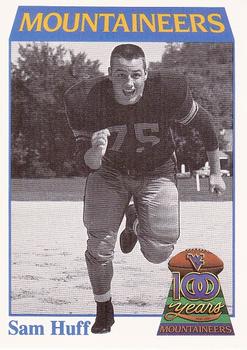 1991 College Classics West Virginia Mountaineers #20 Sam Huff Front