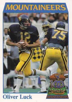 1991 College Classics West Virginia Mountaineers #23 Oliver Luck Front