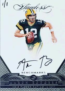 2016 Panini Flawless - Benchmarks Platinum #BEAR Aaron Rodgers Front