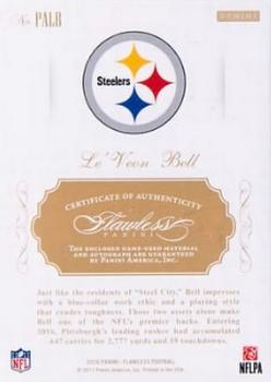 2016 Panini Flawless - Patch Autographs Sapphire #PALB Le'Veon Bell Back