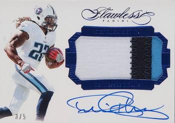 2016 Panini Flawless - Rookie Patch Autographs Sapphire #RCDH Derrick Henry Front