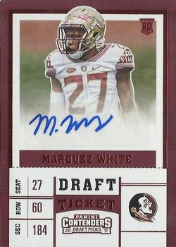 2017 Panini Contenders Draft Picks - Red Foil #253 Marquez White Front