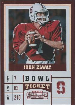 2017 Panini Contenders Draft Picks - Bowl Ticket #53 John Elway Front