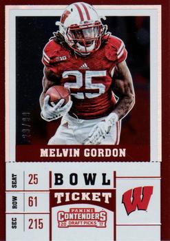 2017 Panini Contenders Draft Picks - Bowl Ticket #76 Melvin Gordon Front