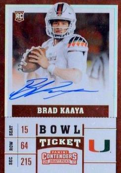 2017 Panini Contenders Draft Picks - Bowl Ticket #106 Brad Kaaya Front