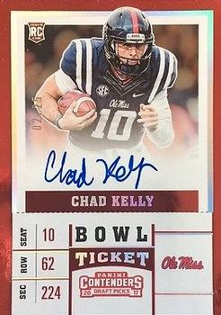 2017 Panini Contenders Draft Picks - Bowl Ticket #113 Chad Kelly Front