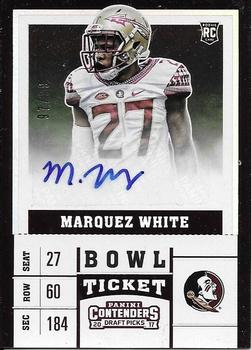 2017 Panini Contenders Draft Picks - Bowl Ticket #253 Marquez White Front