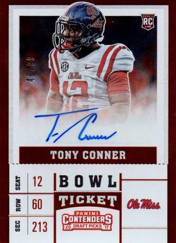 2017 Panini Contenders Draft Picks - Bowl Ticket #286 Tony Conner Front