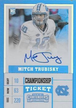2017 Panini Contenders Draft Picks - Championship Ticket #104 Mitchell Trubisky Front